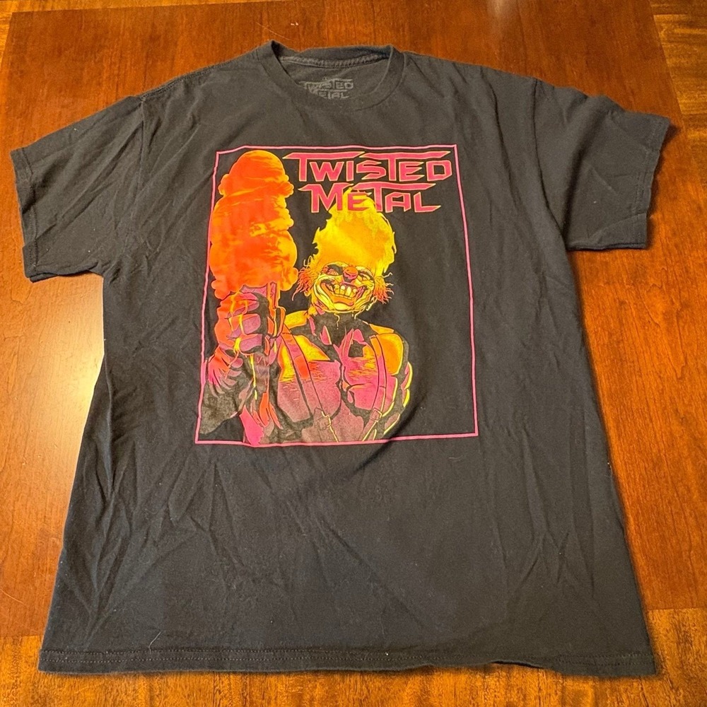 Twisted Metal Sweet Tooth Graphic T-Shirt PlayStation Black L
